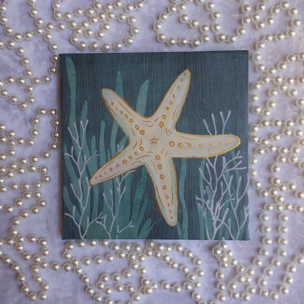 Nautical Beach Star Fish Canvas Wall Decor